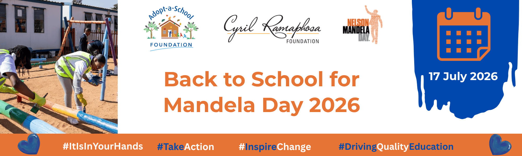Back to School for Mandela Day 2026 — 17 July 2026
